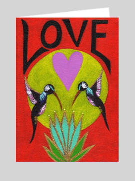 Hummingbird Notecard